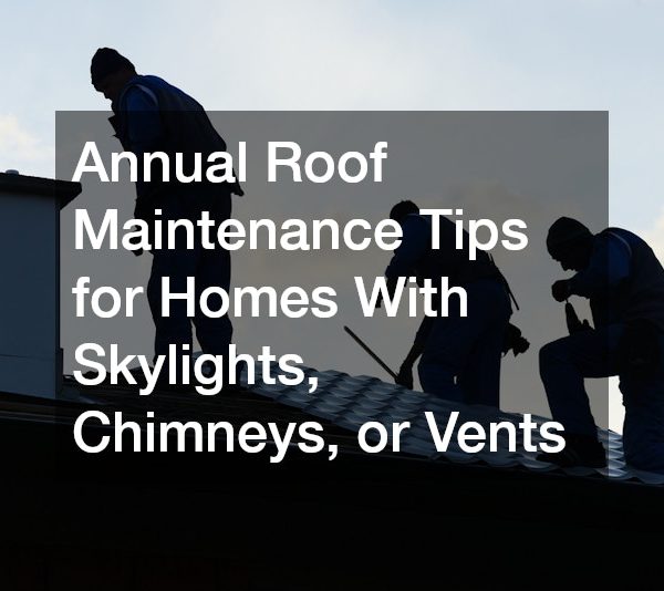 Annual Roof Maintenance Tips for Homes With Skylights, Chimneys, or Vents