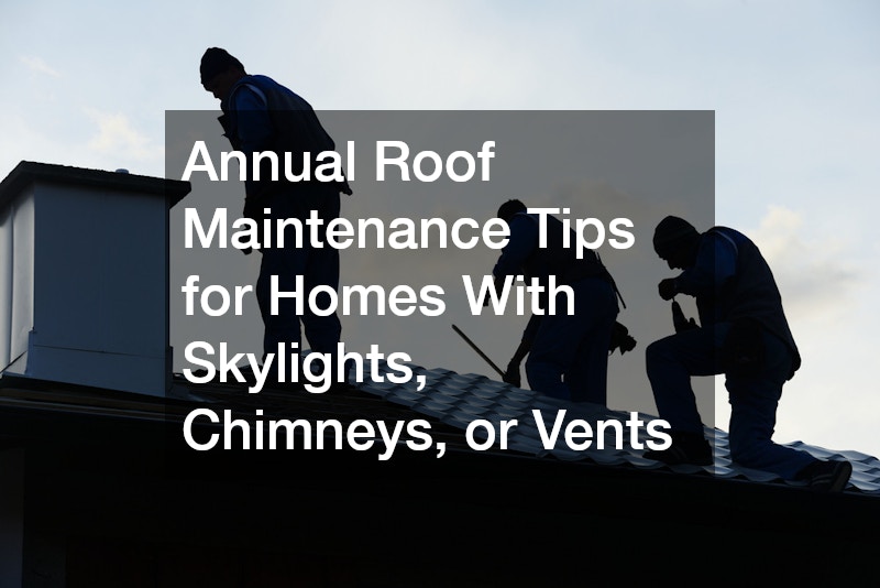 Annual Roof Maintenance Tips for Homes With Skylights, Chimneys, or Vents