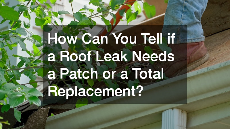 How Can You Tell if a Roof Leak Needs a Patch or a Total Replacement?